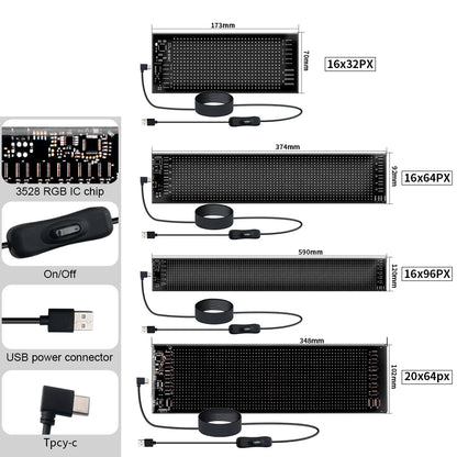 Painel LED Flexível com Controle e Aplicativo - Tecno Max